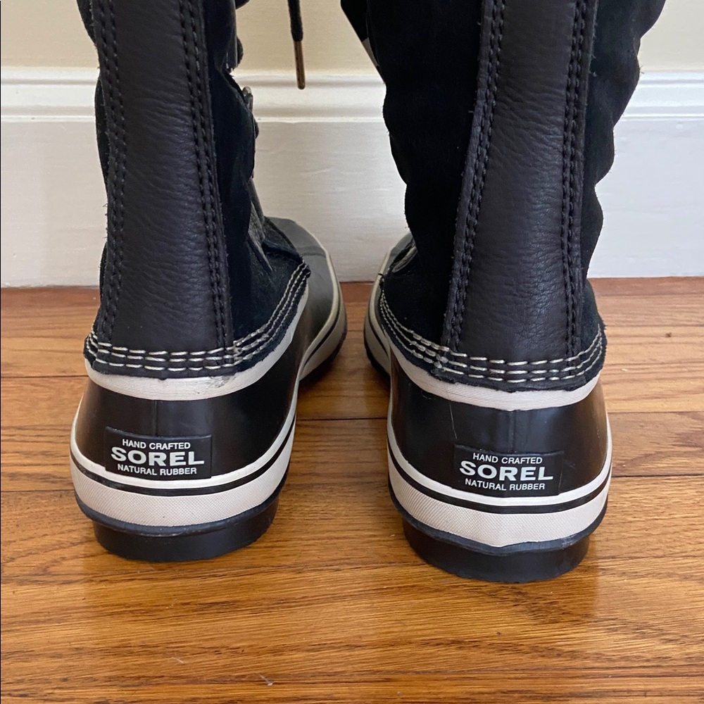 NWT Sorel Black Waterproof Winter Boots with Fur Trim - Picture 3 of 6
